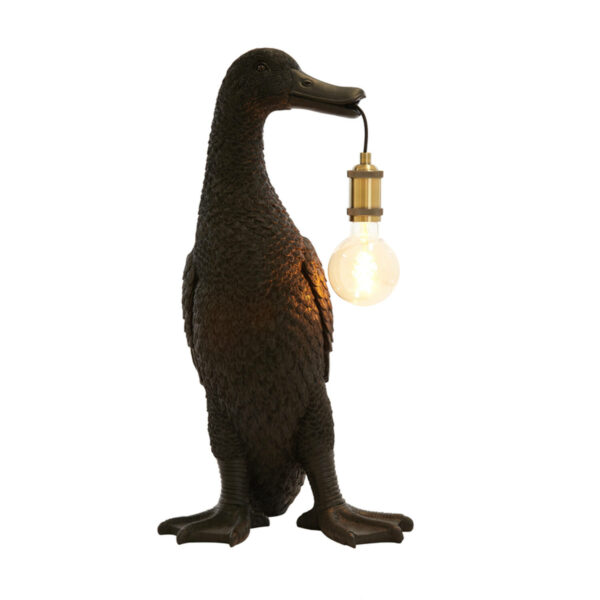 Tafellamp Duck - Zwart Light & Living Tafellamp 1879912