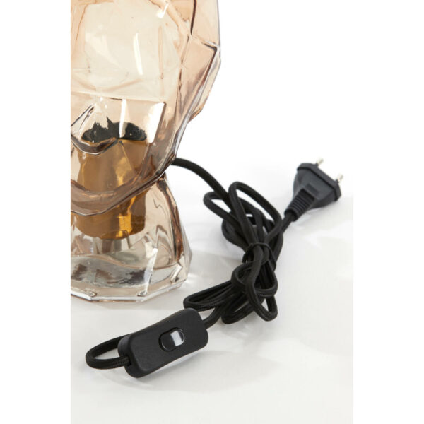 Tafellamp Head - Glas Bruin Light & Living Tafellamp 1886264