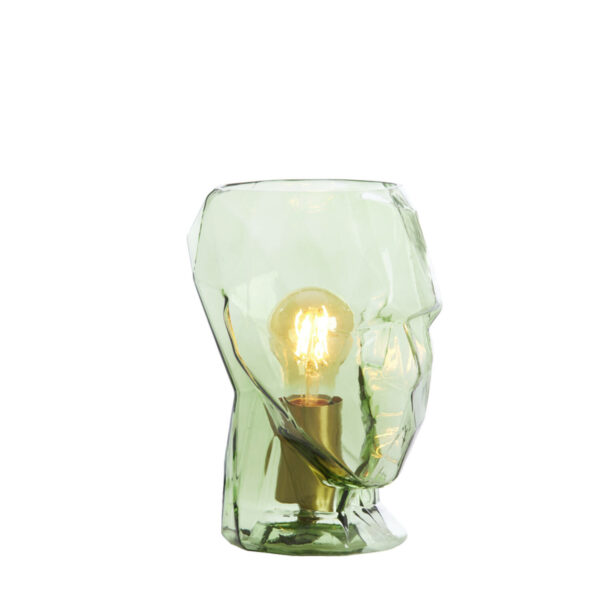 Tafellamp Head - Glas Groen Light & Living Tafellamp 1886276
