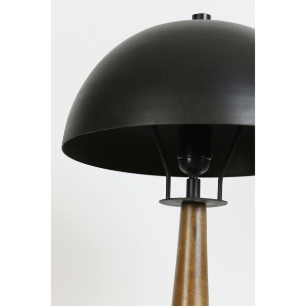 Tafellamp Jovany - Hout Olie+zwart Light & Living Tafellamp 1865412