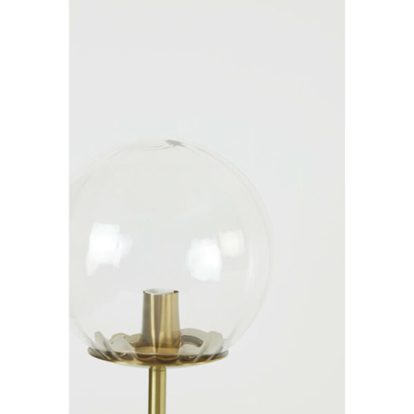 Tafellamp Magdala - Glas Helder+goud Light & Living Tafellamp 1871963