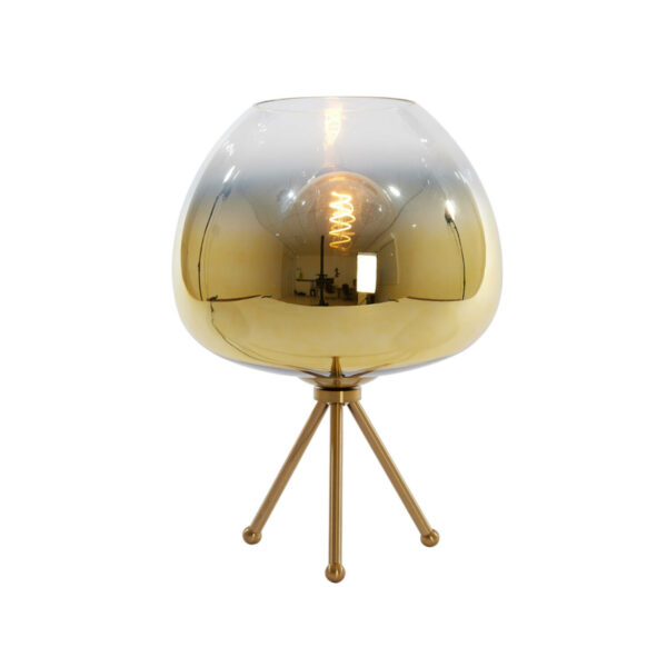 Tafellamp Mayson - Glas Goud-helder+goud Light & Living Tafellamp 1868585