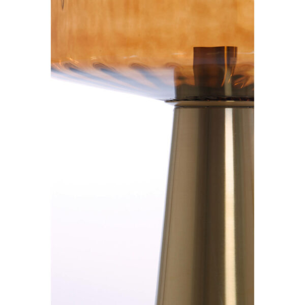 Tafellamp Pleat - Glas Bruin+goud Light & Living Tafellamp 1882164