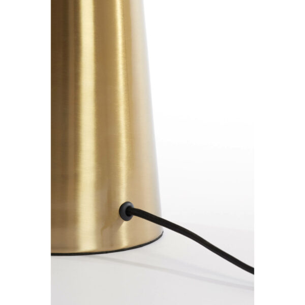 Tafellamp Pleat - Glas Bruin+goud Light & Living Tafellamp 1882164