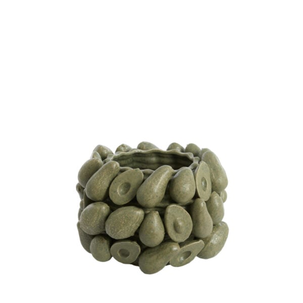 Vaas Avocado - Keramiek Olijf Groen Light & Living Vaas 5878569