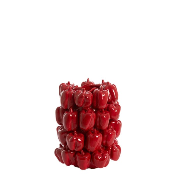 Vaas Bellpepper - Keramiek Glanzend Rood Light & Living Vaas 5879076