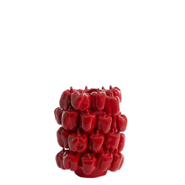 Vaas Bellpepper - Keramiek Glanzend Rood Light & Living Vaas 5879076