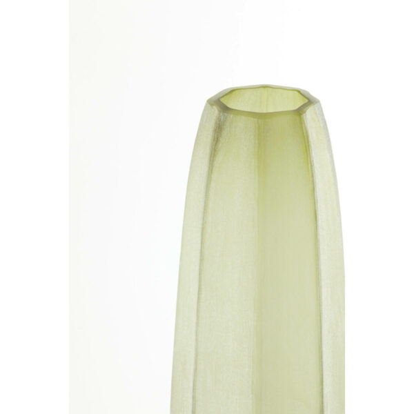 Vaas Bradley - Glas Olijf Groen Light & Living Vaas 5832483