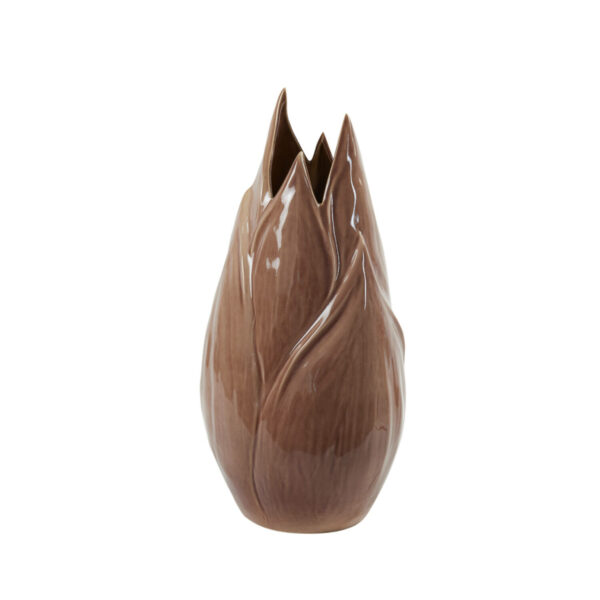 Vaas Tulipan - Keramiek Aubergine Light & Living Vaas 5806711