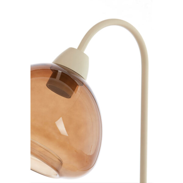 Vloerlamp Bisho - Glas Bruin+zand Light & Living Vloerlamp 8056982