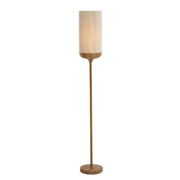 Vloerlamp Dania - Hout Print Naturel+touw Crème Light & Living Vloerlamp 1738143