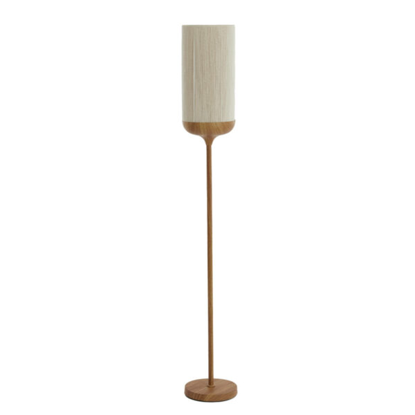 Vloerlamp Dania - Hout Print Naturel+touw Crème Light & Living Vloerlamp 1738143