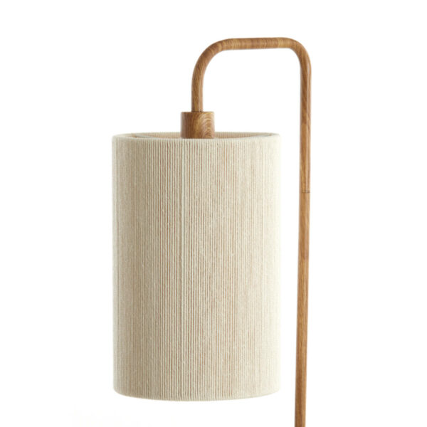 Vloerlamp Donio - Hout Print Naturel+touw Crème Light & Living Vloerlamp 1738243