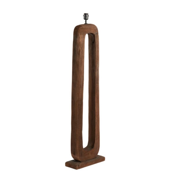 Vloerlamp Kelafo - Hout Chocolade Bruin Light & Living Vloerlamp 8215964