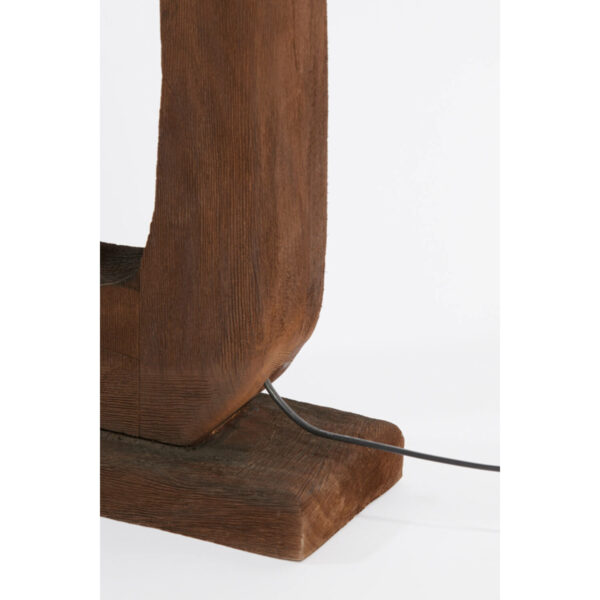 Vloerlamp Kelafo - Hout Chocolade Bruin Light & Living Vloerlamp 8215964