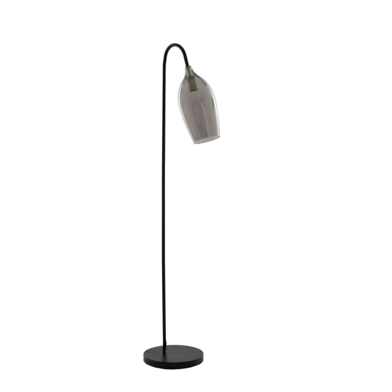 Light & Living Vloerlamp Lukaro 160cm hoog - Smoke/Antiek Brons