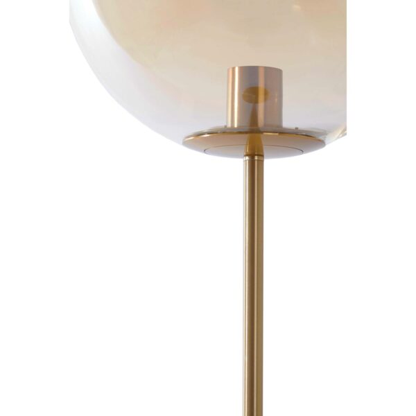 Vloerlamp Medina - Glas Amber+goud Light & Living Vloerlamp 1882685