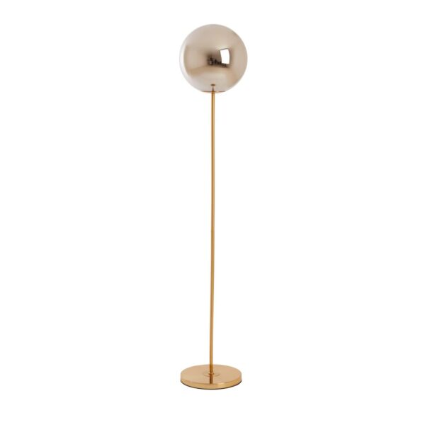 Vloerlamp Medina - Glas Smoke+goud Light & Living Vloerlamp 1882665