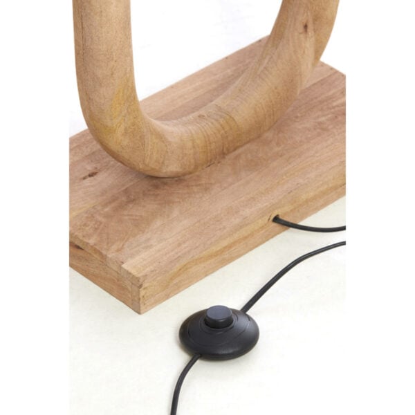 Vloerlamp Paceco - Hout Mat Naturel Light & Living Vloerlamp 8216482