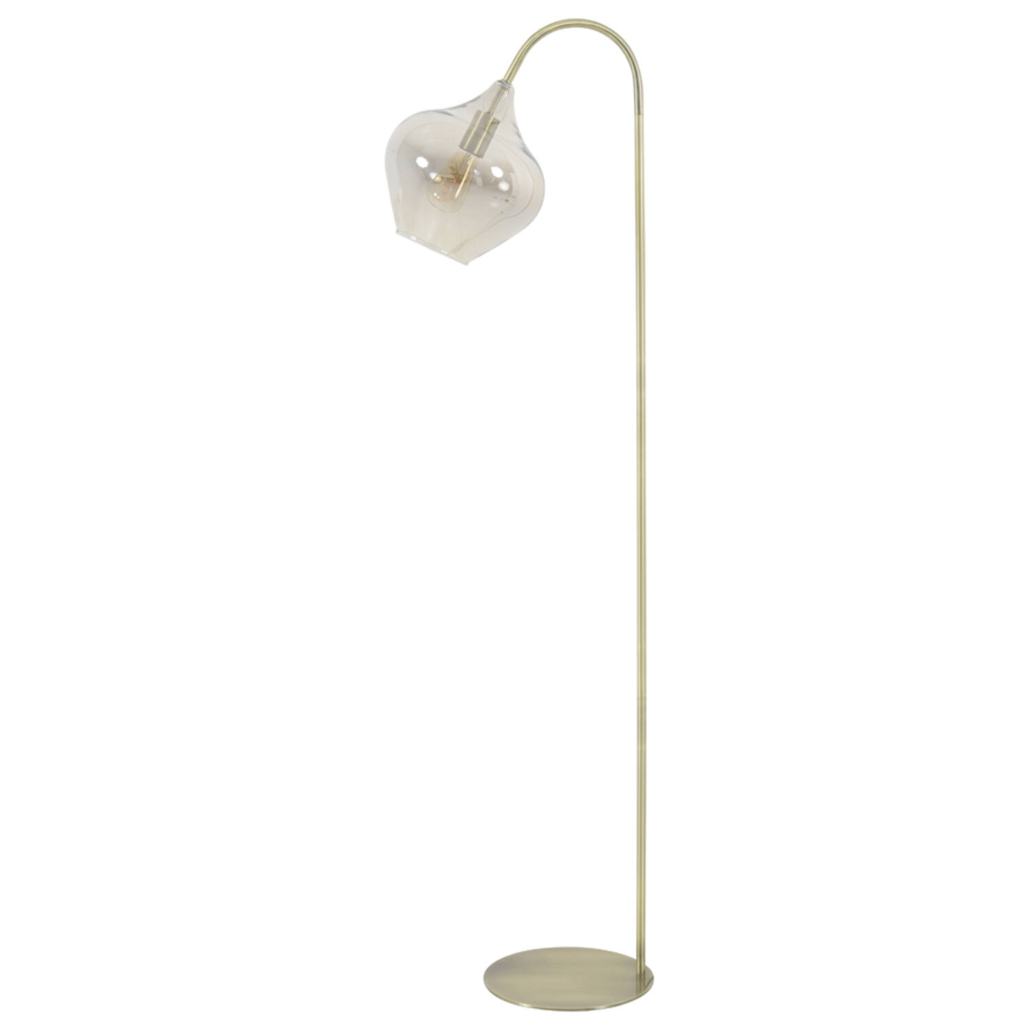 Light & Living Rakel Vloerlamp - Antiek Brons/Smoke - 28x45x160cm