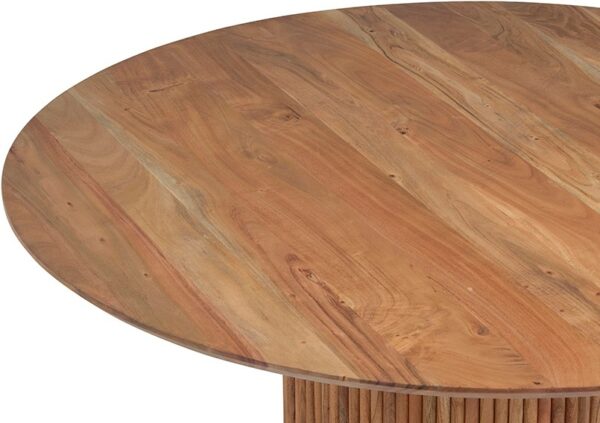 Eetkamertafel Ø120, Acacia Naturale - Congo Table Collection Nijwie Eettafel CON.RT.0029