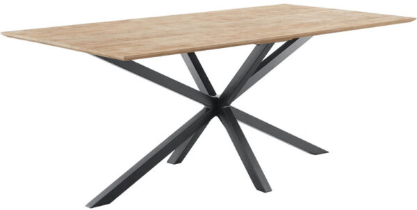 Pronto Wonen Eettafel Piastra 190x95 cm rechthoekig Bruin|Naturel Eettafel