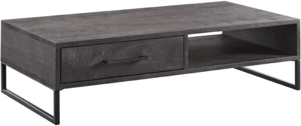 Pronto Wonen Salontafel Piastra 126x64 cm zwart Zwart Salontafel