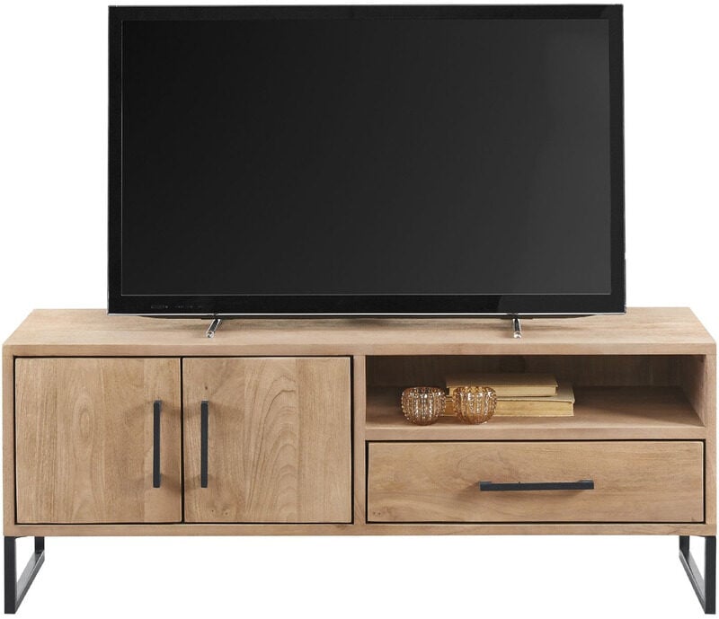 Pronto Wonen TV-meubel Piastra 126 cm Bruin|Naturel Tv-meubel|Tv-dressoir