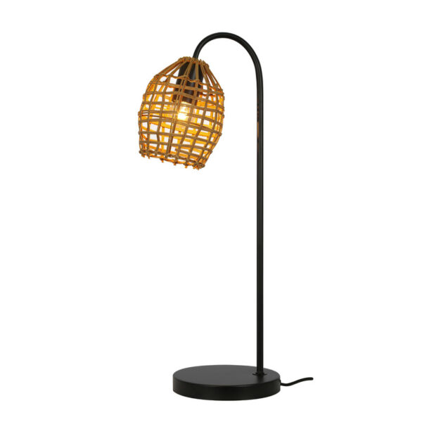 Pronto Wonen Tafellamp Orcia rond rotan honing Groen Verlichting