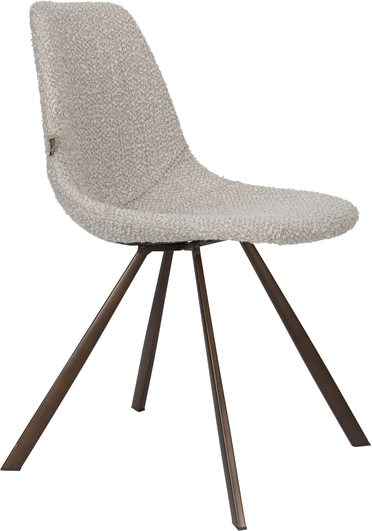 Eetkamerstoel Franky Bouclé Beige Dutchbone Eetkamerstoel ZVR1100608