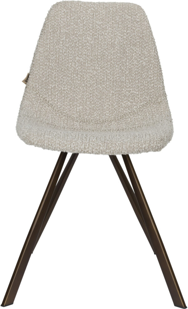 Eetkamerstoel Franky Bouclé Beige Dutchbone Eetkamerstoel ZVR1100608