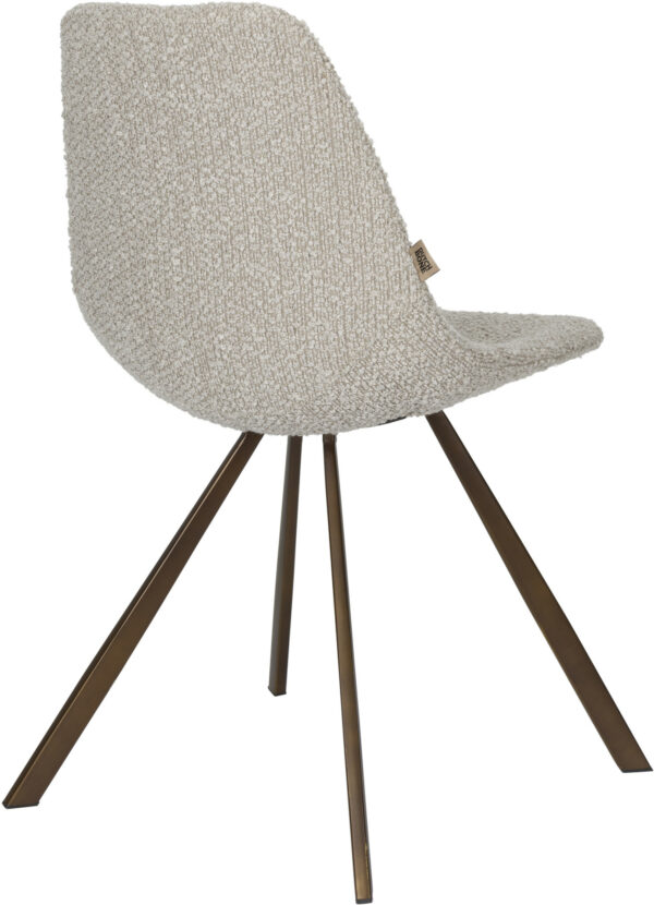 Eetkamerstoel Franky Bouclé Beige Dutchbone Eetkamerstoel ZVR1100608