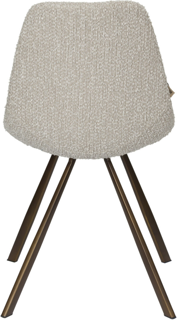 Eetkamerstoel Franky Bouclé Beige Dutchbone Eetkamerstoel ZVR1100608