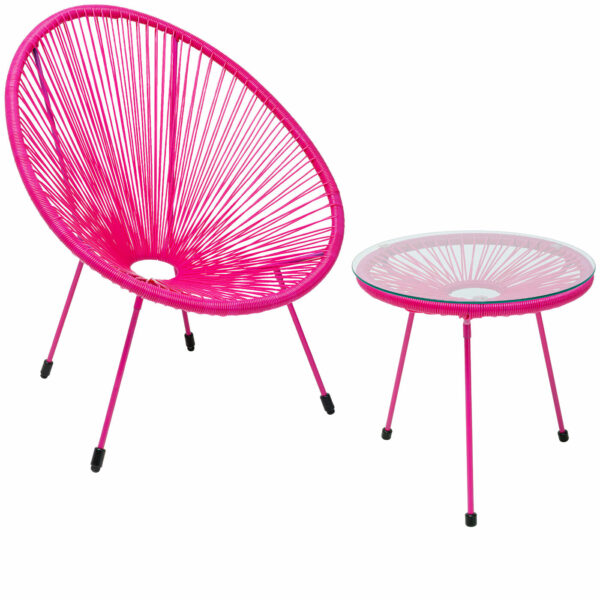 Set Acapulco Mono Pink (2/parts) Kare Design  47416