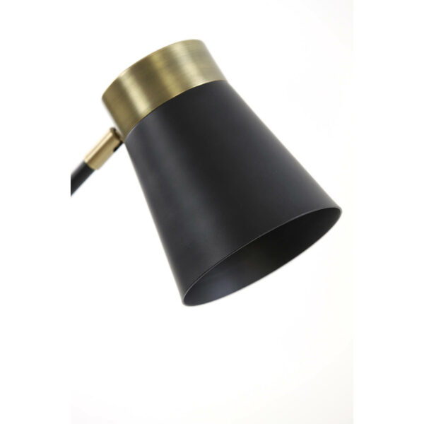 Bureaulamp Braja - Mat Zwart-antiek Brons Light & Living Bureau 1870612