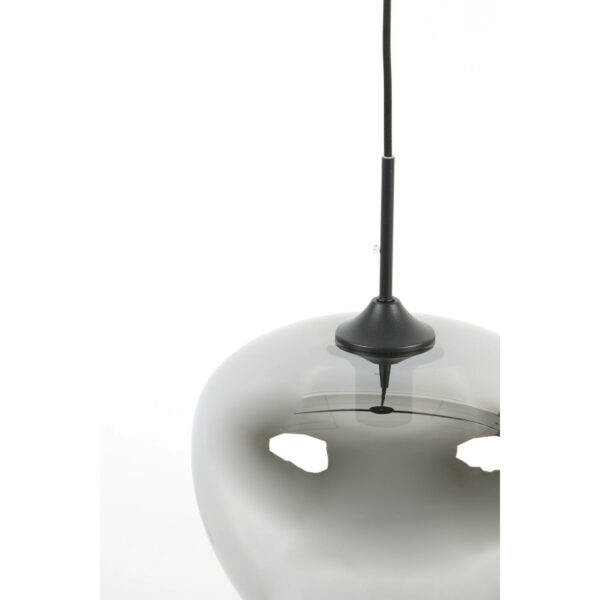 Hanglamp Mayson - Smoke Glas-mat Zwart Light & Living Hanglamp 2952312