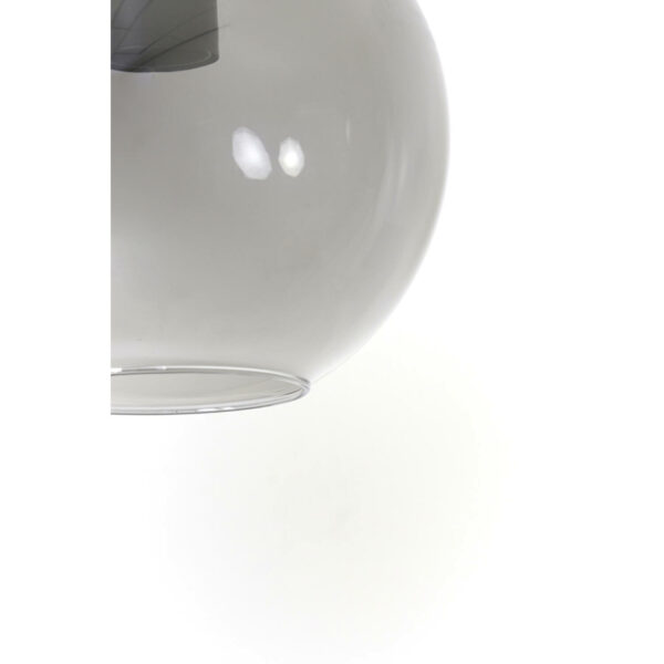 Hanglamp Subar - Mat Zwart+smoke Glas Light & Living Hanglamp 2957665