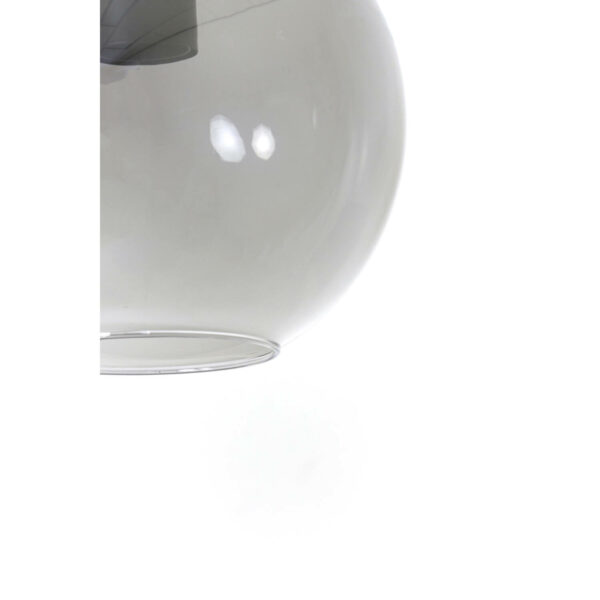 Hanglamp Subar - Mat Zwart+smoke Glas Light & Living Hanglamp 2957765
