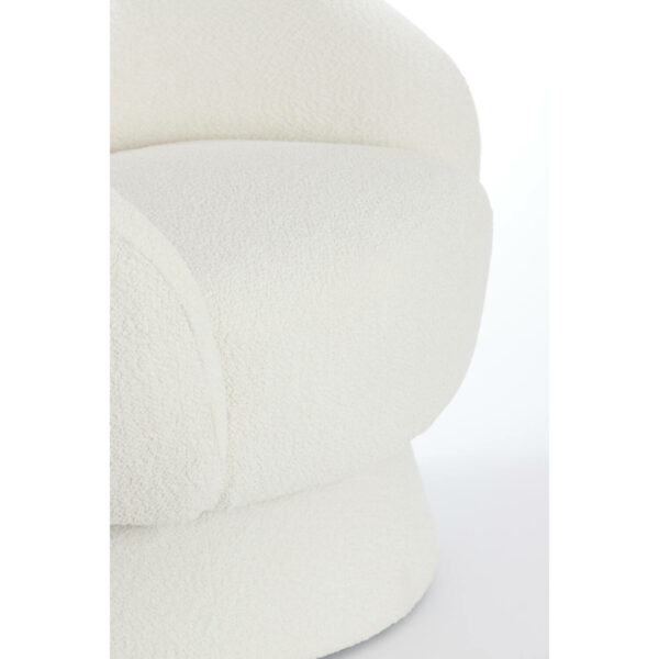 Stoel Avoria - Bouclé Crème Light & Living Eetkamerstoel 6786443