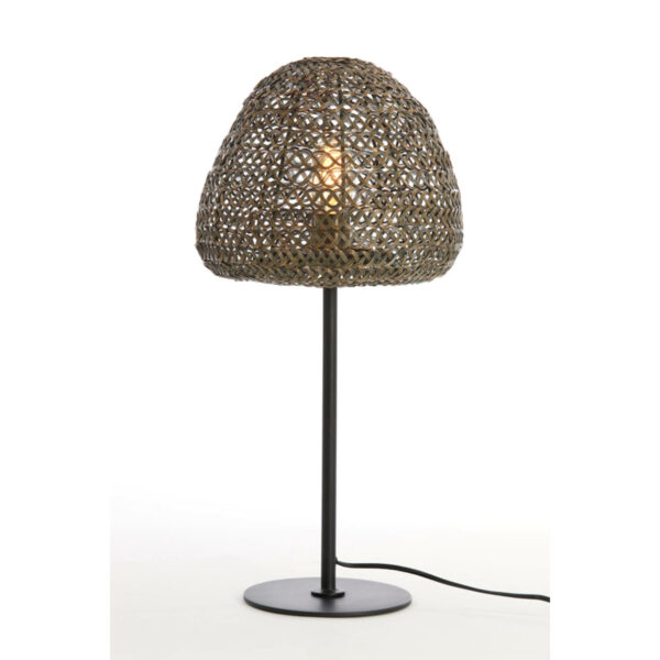 Tafellamp Finou - Antiek Brons+mat Zwart Light & Living Tafellamp 8055618