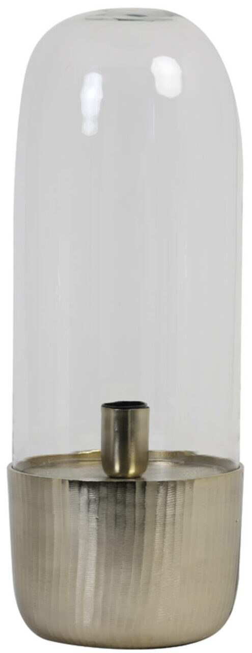 Tafellamp Kalema - Glas/Goud - Ø20x58,5 cm