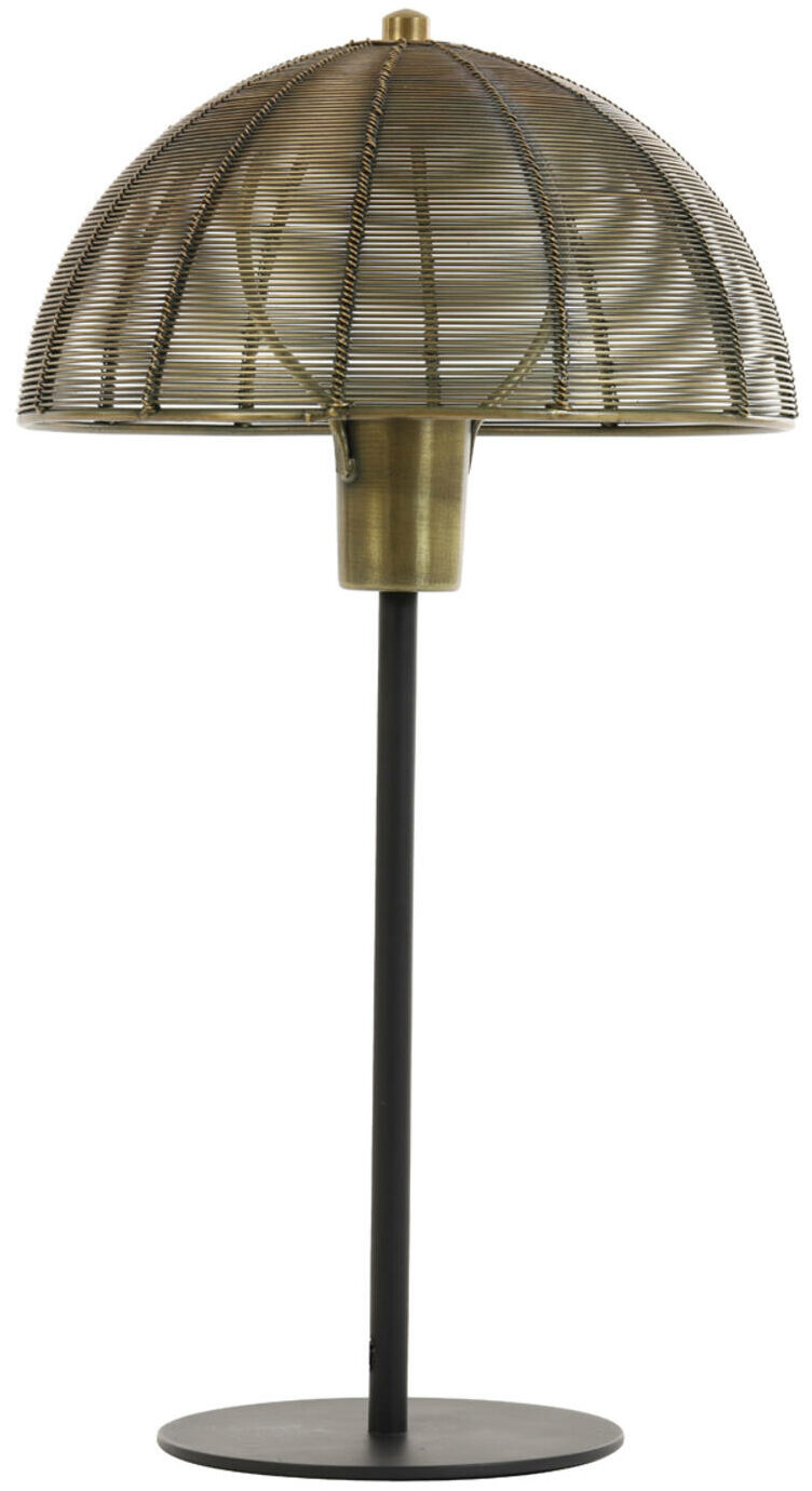 Light & Living Klobu Tafellamp - Antiek Brons/Zwart - Ø35x45 cm