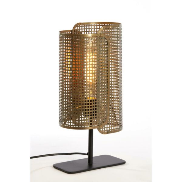 Tafellamp Maci - Antiek Brons+mat Zwart Light & Living Tafellamp 8054918