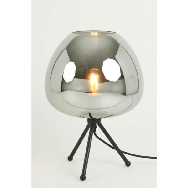 Tafellamp Mayson - Smoke Glas-mat Zwart Light & Living Tafellamp 1868512