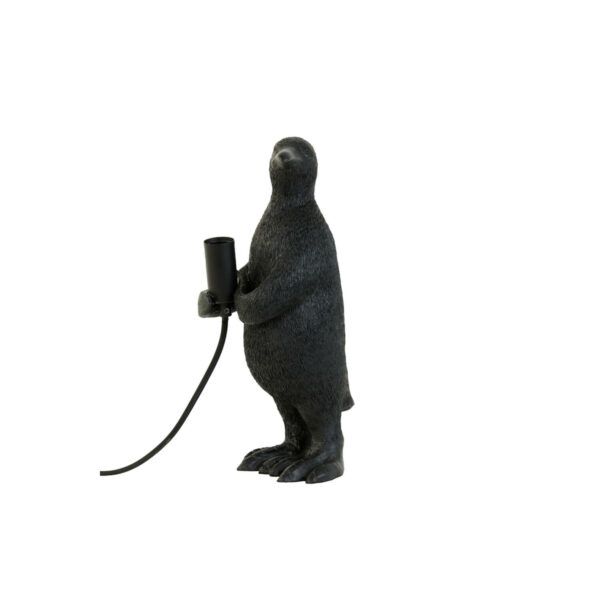 Tafellamp Penguin - Mat Zwart Light & Living Tafellamp 1869812