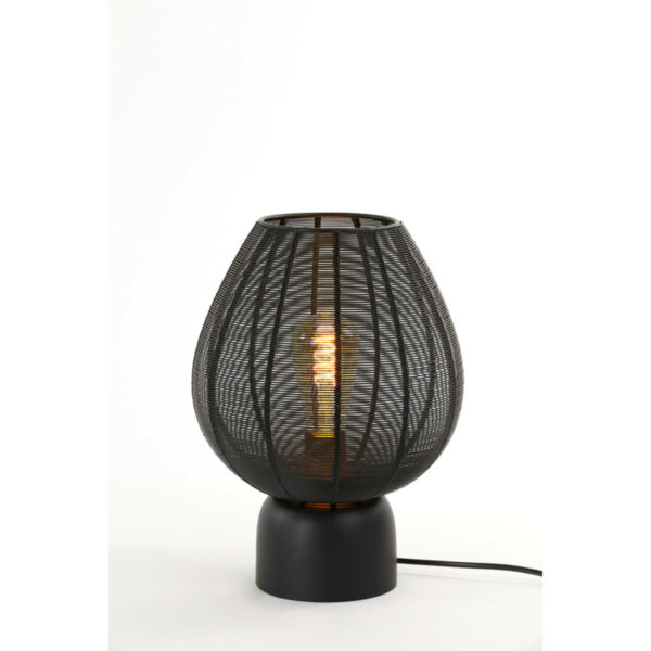 Tafellamp Suneko - Mat Zwart Light & Living Tafellamp 1875512
