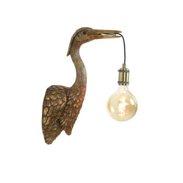 Wandlamp Crane - Antiek Brons Light & Living Wandlamp 3122685