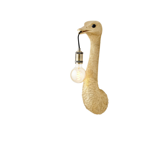 Wandlamp Ostrich - Goud Light & Living Wandlamp 3123184