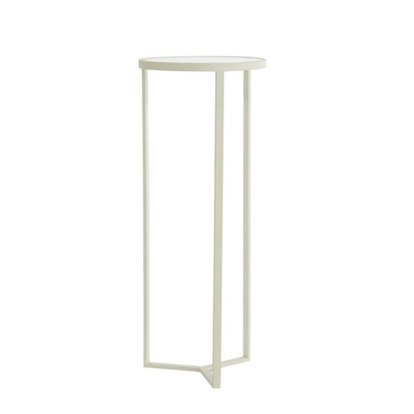 Zuil Retiro - Helder Rib Glas+crème Light & Living Bijzettafel 5504143