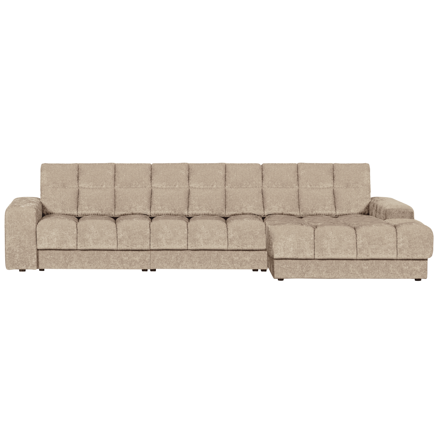 WOOOD Second date chaise longue rechts vintage nougat Taupe|Bruin Bank